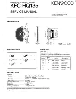 Kenwood KFC-HQ135 Service Manual preview