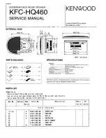 Kenwood KFC-HQ460 Service Manual preview