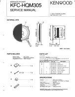 Kenwood KFC-HQM305 Service Manual preview