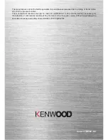 Preview for 36 page of Kenwood KH600B-IND Instructions For Use Manual