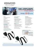 Preview for 1 page of Kenwood KMC-47GPS Information