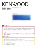 Preview for 6 page of Kenwood KNA-G431 Installation Manual