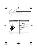 Preview for 2 page of Kenwood KNA-RCDV330 - Wireless Remote For Multimedia Receivers Instruction Manual