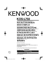 Kenwood KOS-L702 Instruction Manual preview