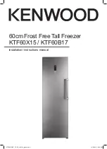 Kenwood KTF60B17 Installation Instructions Manual preview