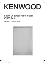 Kenwood KUF55X18 Installation Instructions Manual preview