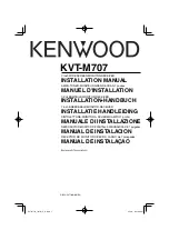 Kenwood KVT-M707 Installation Manual preview