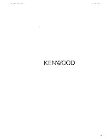 Preview for 24 page of Kenwood KX-W4070 Instruction Manual