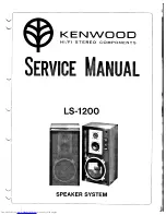 Preview for 1 page of Kenwood LS-1200 Service Manual