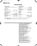 Preview for 29 page of Kenwood MDX-G1 Service Manual