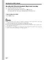 Preview for 24 page of Kenwood MDX-G3 Instruction Manual