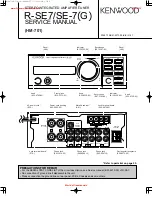 Kenwood R-SE-7G Service Manual preview