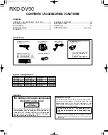 Preview for 2 page of Kenwood RXD-DV90 Service Manual