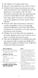 Preview for 3 page of Kenwood SKM460 series Instructions Manual