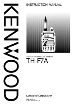 Kenwood TH-F7A Instruction Manual preview