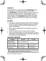 Preview for 2 page of Kenwood TK-2400 Instruction Manual