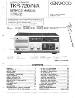 Preview for 4 page of Kenwood TKR-720(N) Service Manual