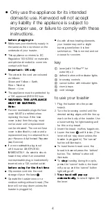 Preview for 4 page of Kenwood TTM480 Instructions Manual