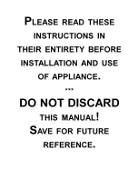 Preview for 3 page of Kenyon floridian Installation Manual & Operation Manual