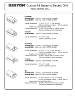 Preview for 5 page of Kenyon floridian Installation Manual & Operation Manual