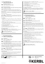 Preview for 2 page of Kerbl 345103/10 Instructions For Use