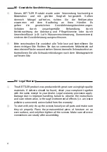 Preview for 4 page of Kettler EASY STAND 0306034 Assembly & Operating Instructions