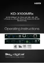 Preview for 1 page of Key Digital KD-X100MRx Operating Instructions Manual