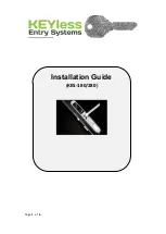 Preview for 1 page of KEYLESS KES-180 Installation Manual