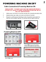 Preview for 3 page of Keyline GYMKANA 994 Quick Start Manual