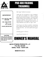 Preview for 18 page of Keys Fitness PRO 400 Owner'S Manual