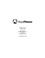 Preview for 19 page of Keys Fitness Triumph 8.3e Owner'S Manual