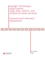 Keysight Technologies 346B Installation Note preview