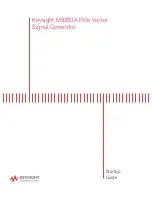 Preview for 1 page of Keysight M9383A Startup Manual