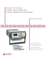 Keysight n1921a Configuration Manual preview