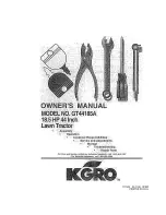 Preview for 1 page of KGRO GT44185A Owner'S Manual