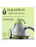 Preview for 1 page of KIAM Aquarius Speedy Clean Instruction Manual