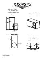 Preview for 26 page of Kicker Comp Woofer Technical Manual