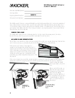 Preview for 2 page of Kicker SKM10 Owner'S Manual