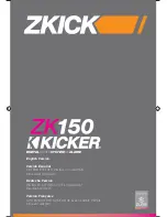 Kicker ZK150 Owner'S Manual preview