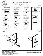 Preview for 2 page of KidKraft Espresso Kitchen 53295 Assembly Instructions Manual