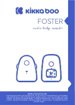 KIKKA BOO FOSTER Instructions For Use Manual preview