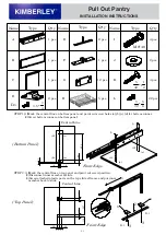 Preview for 2 page of Kimberley Pull Out Pantry Installation Instructions