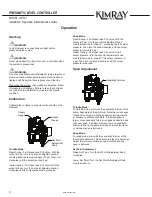 Preview for 8 page of Kimray GEN 3 Installation Operation & Maintenance Data