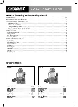 Preview for 2 page of kincrome K12150 Owner'S Assembly And Operating Manual