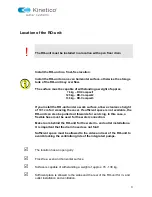 Preview for 3 page of Kinetico RO-Compact Series Installation And User Manual