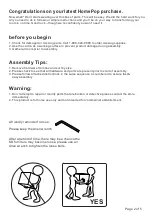 Preview for 2 page of Kinfine HOMEPOP K7117 Assembly Instructions