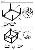 Preview for 4 page of Kinfine Homepop K7803 Assembly Instructions