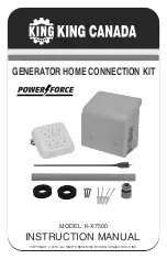 King Canada POWER FORCE K-X7500 Instruction Manual preview