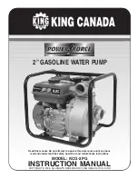 King Canada Power Force KCG-2PG Instruction Manual preview