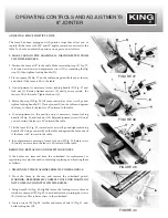 Preview for 15 page of King Industrial 8" Jointer KC-203C Instruction Manual